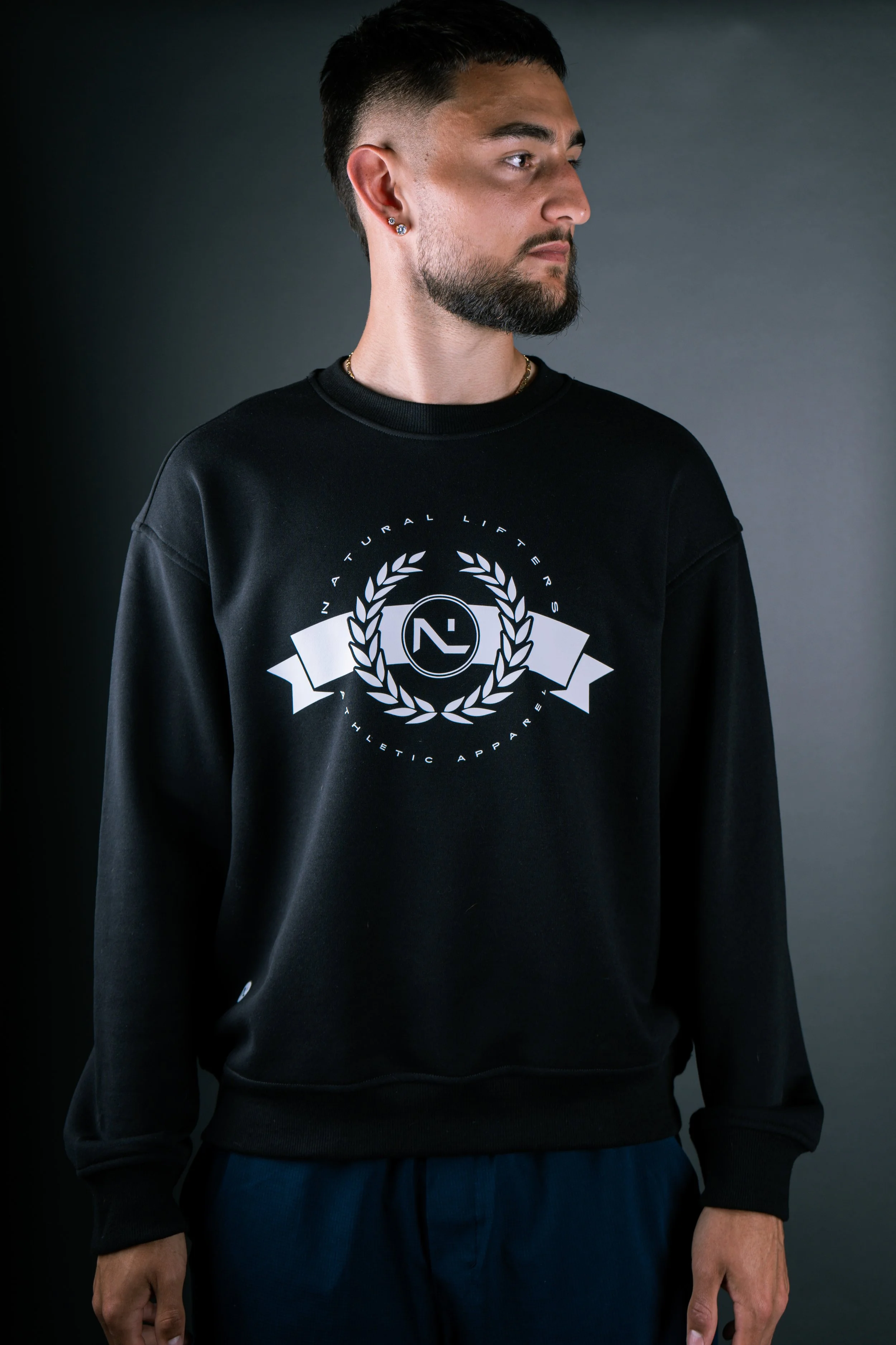 Oversized Gym Sweatshirt Black