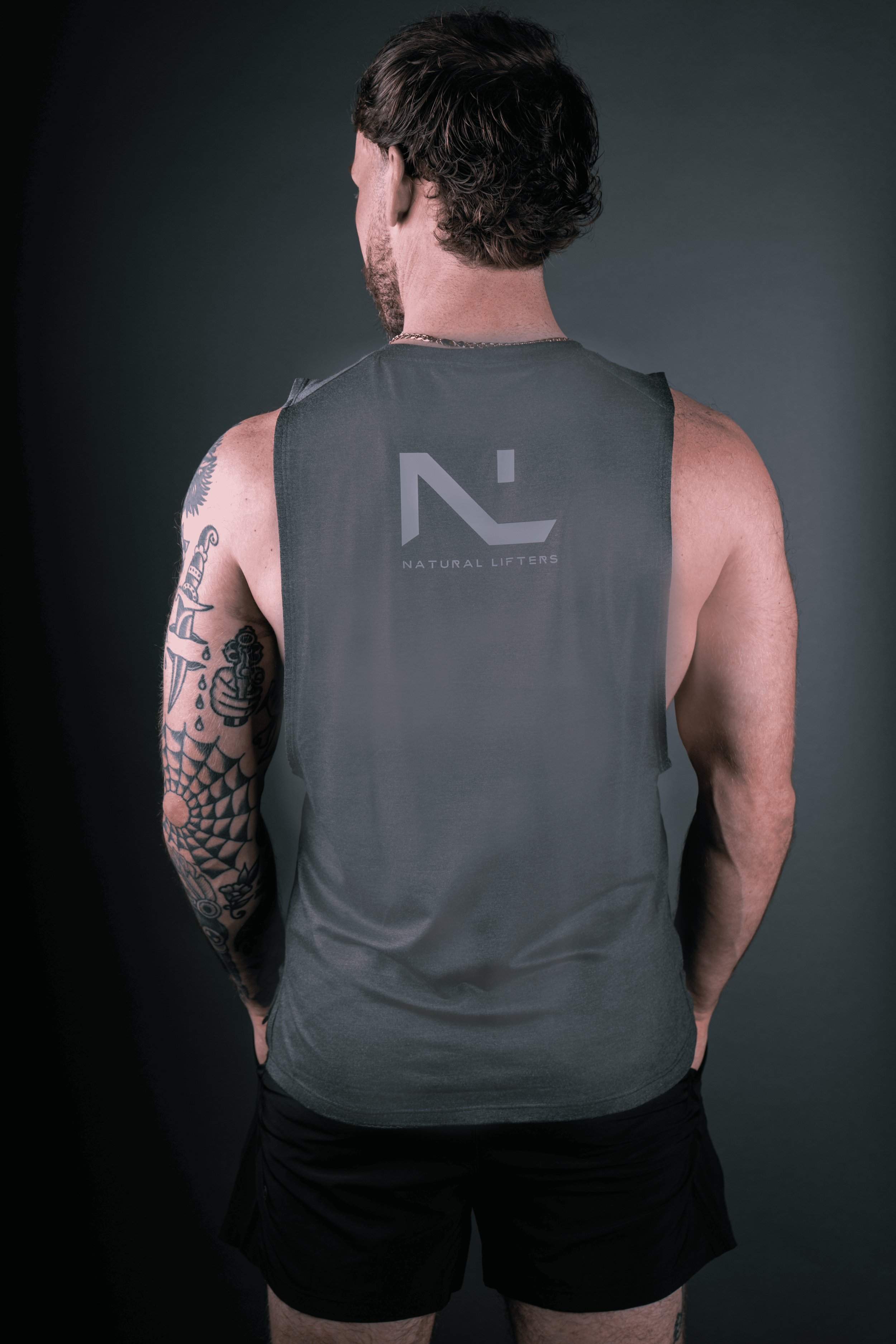 High Neck Tank Grey