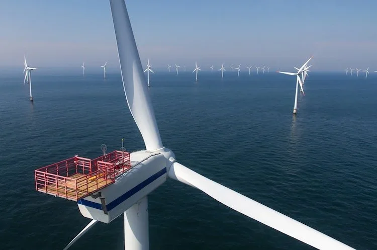 Windmills in the ocean