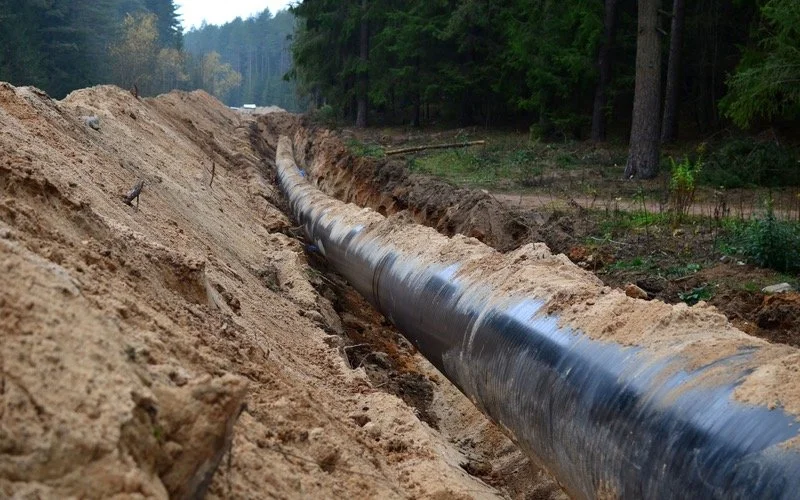 Pipeline under construction