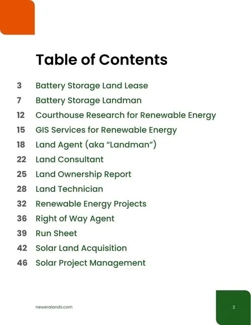 eBook table of contents