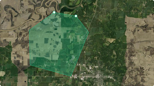LandScout map selection