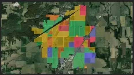 Land coverage map