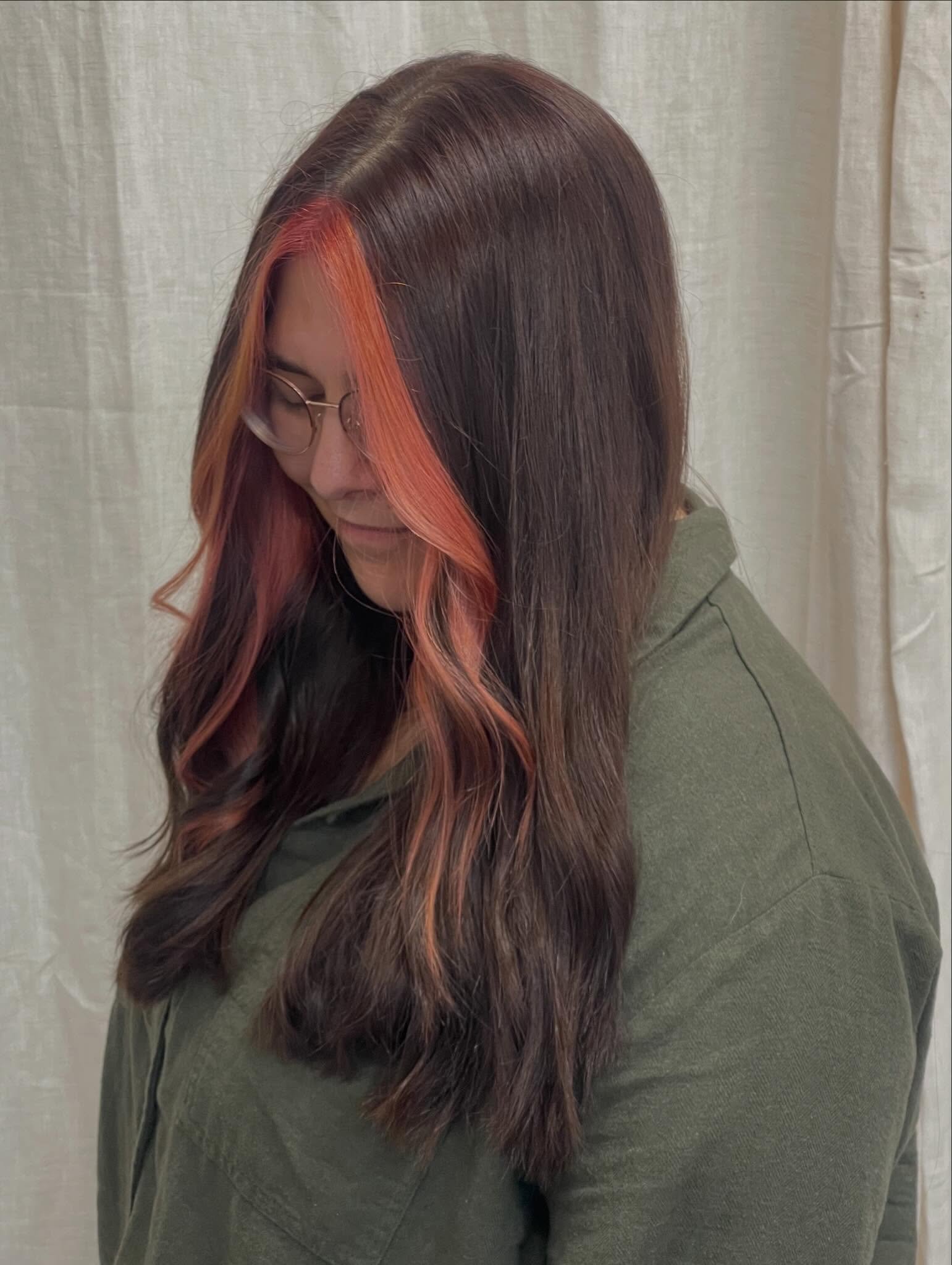 I LOVE PEACH HAIR this better be the trend this summer i swear it looks great on everyone #moneypeice #blainehairstylist #minnesota #peachhair
