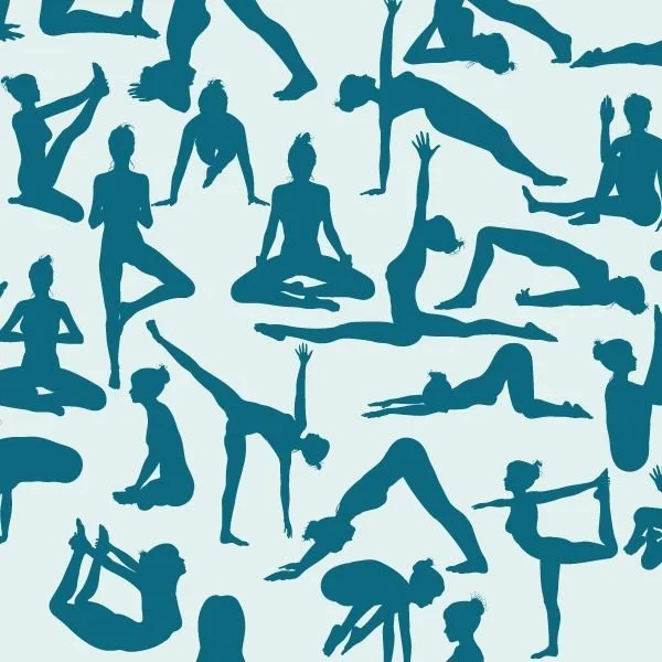 graphic of yoga postures for sequencing