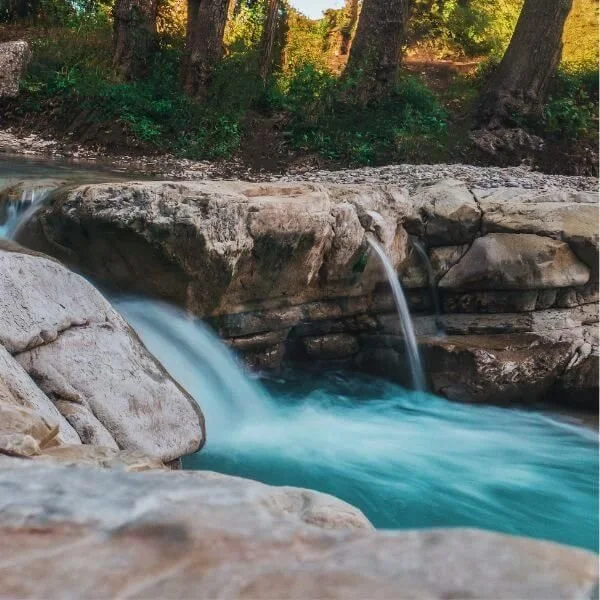 waterfall representing flow in a vinyasa yoga class