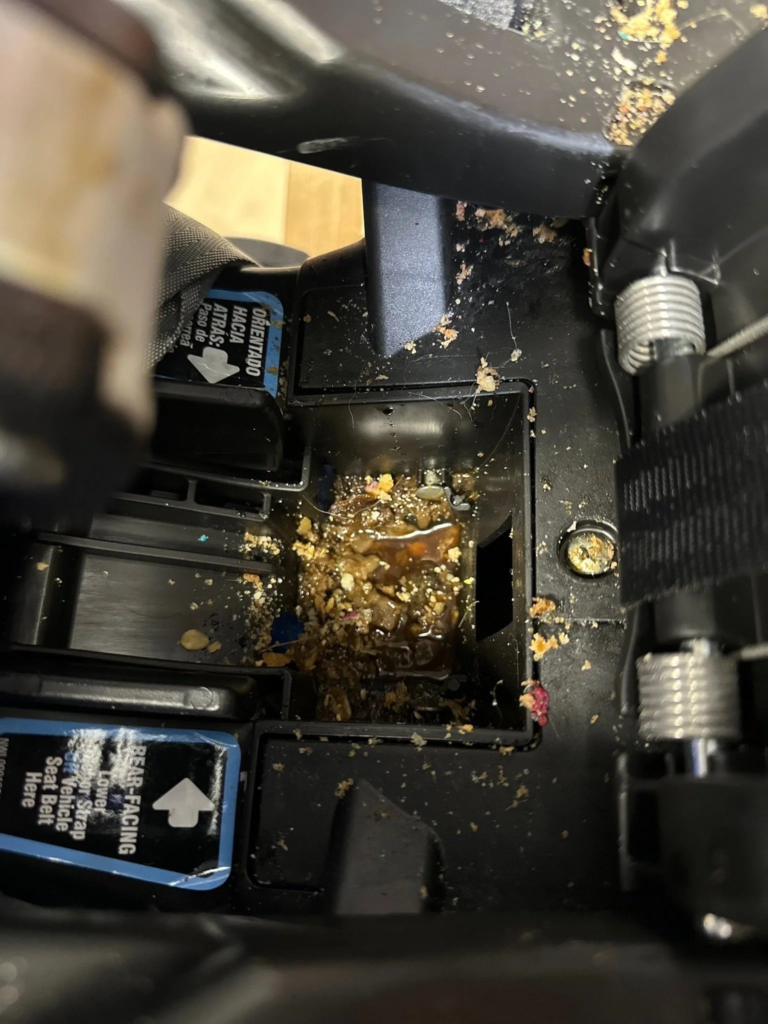 before image car seat base