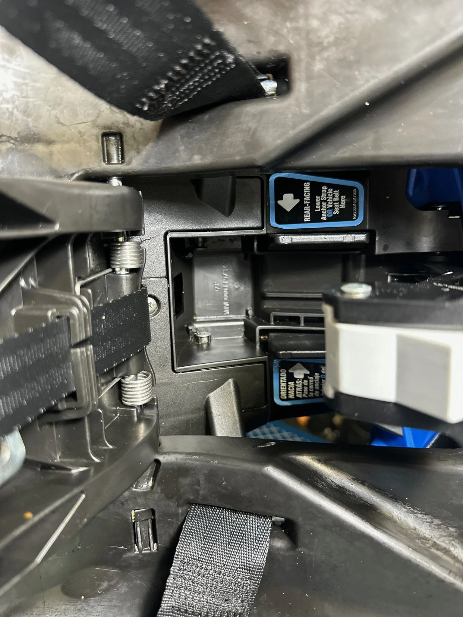 little details after image car seat base