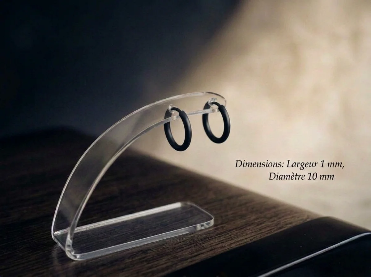 Stainless Steel Earrings 10x4mm Classic