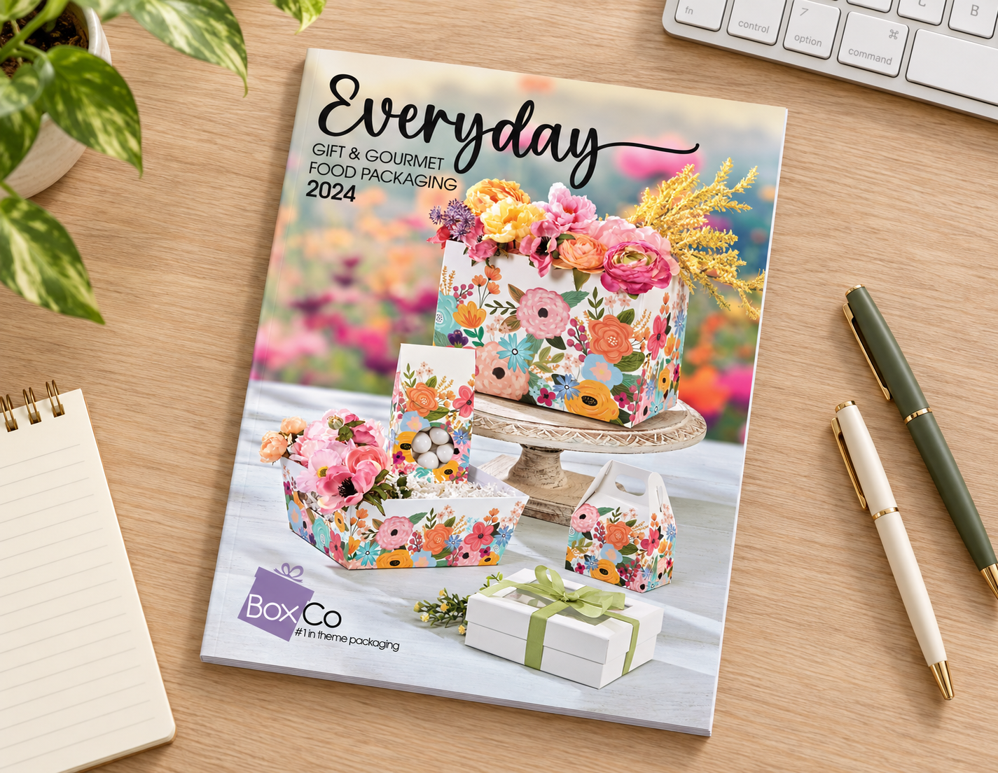 The wildflower artwork I created for Boxco was so well loved it was used for the featured catalog cover art. 