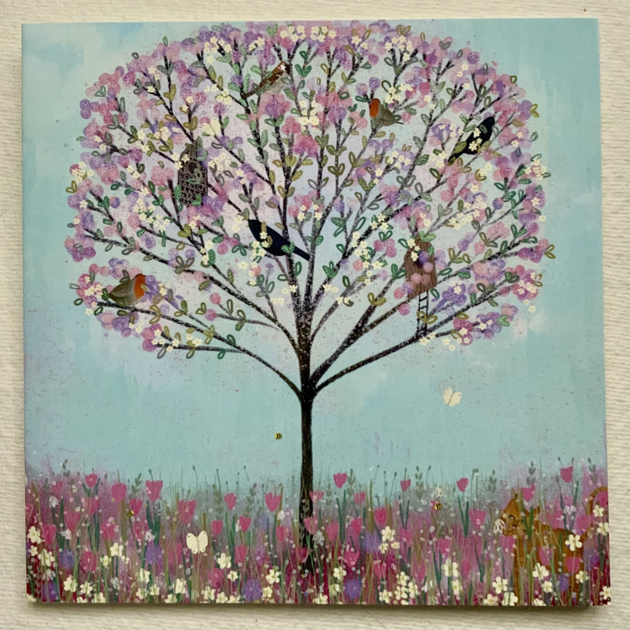 Cherry Tree, Blank Greetings Card