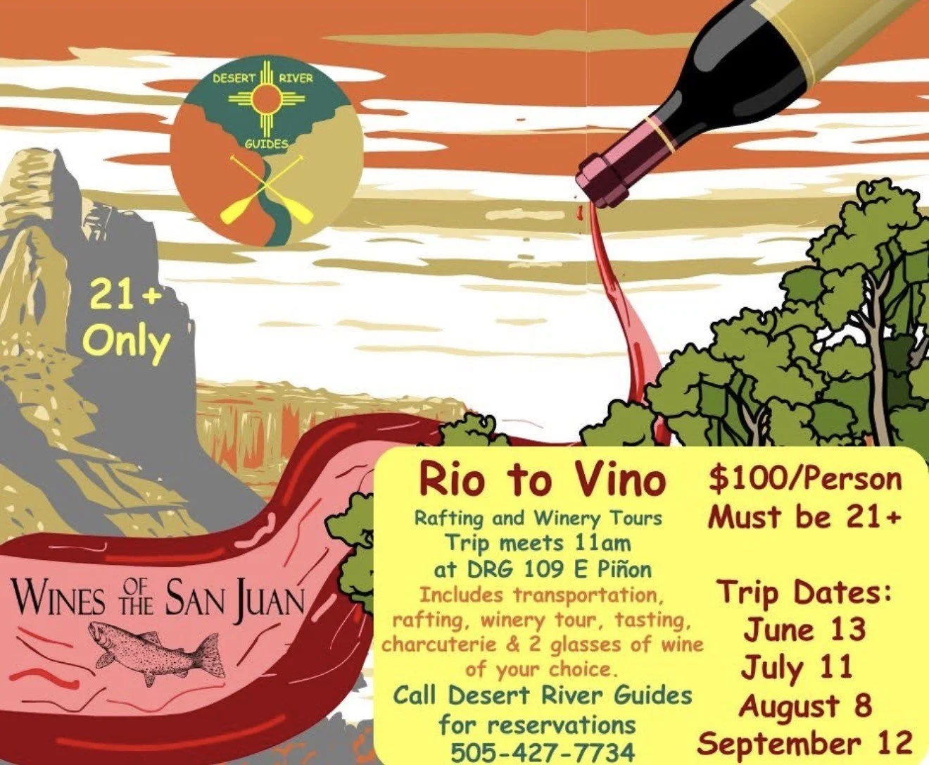 Rio to Vino | Rafting &amp; Winery Tour by Desert River Guides LLC