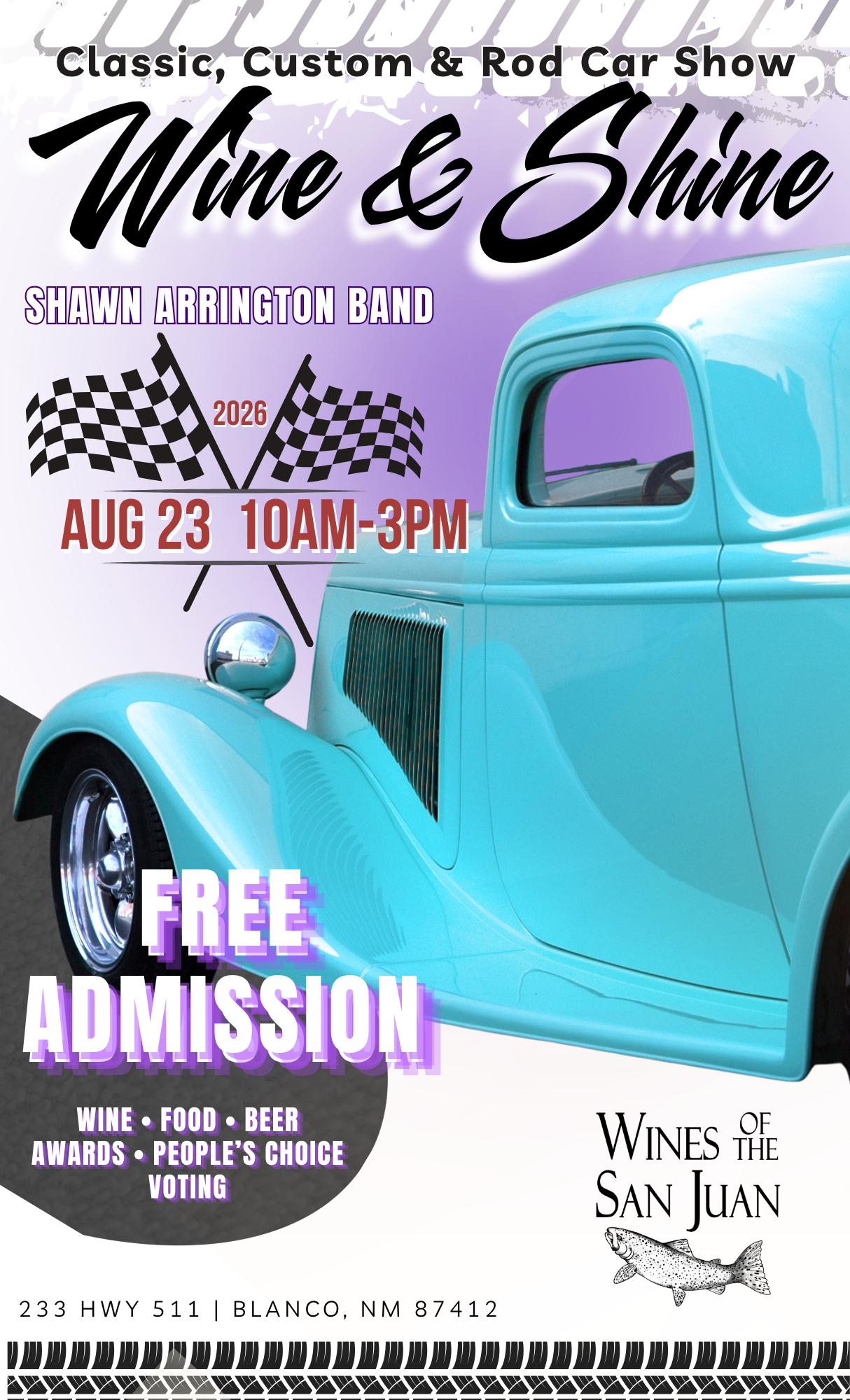 Annual Wine &amp; Shine Classic Car Show