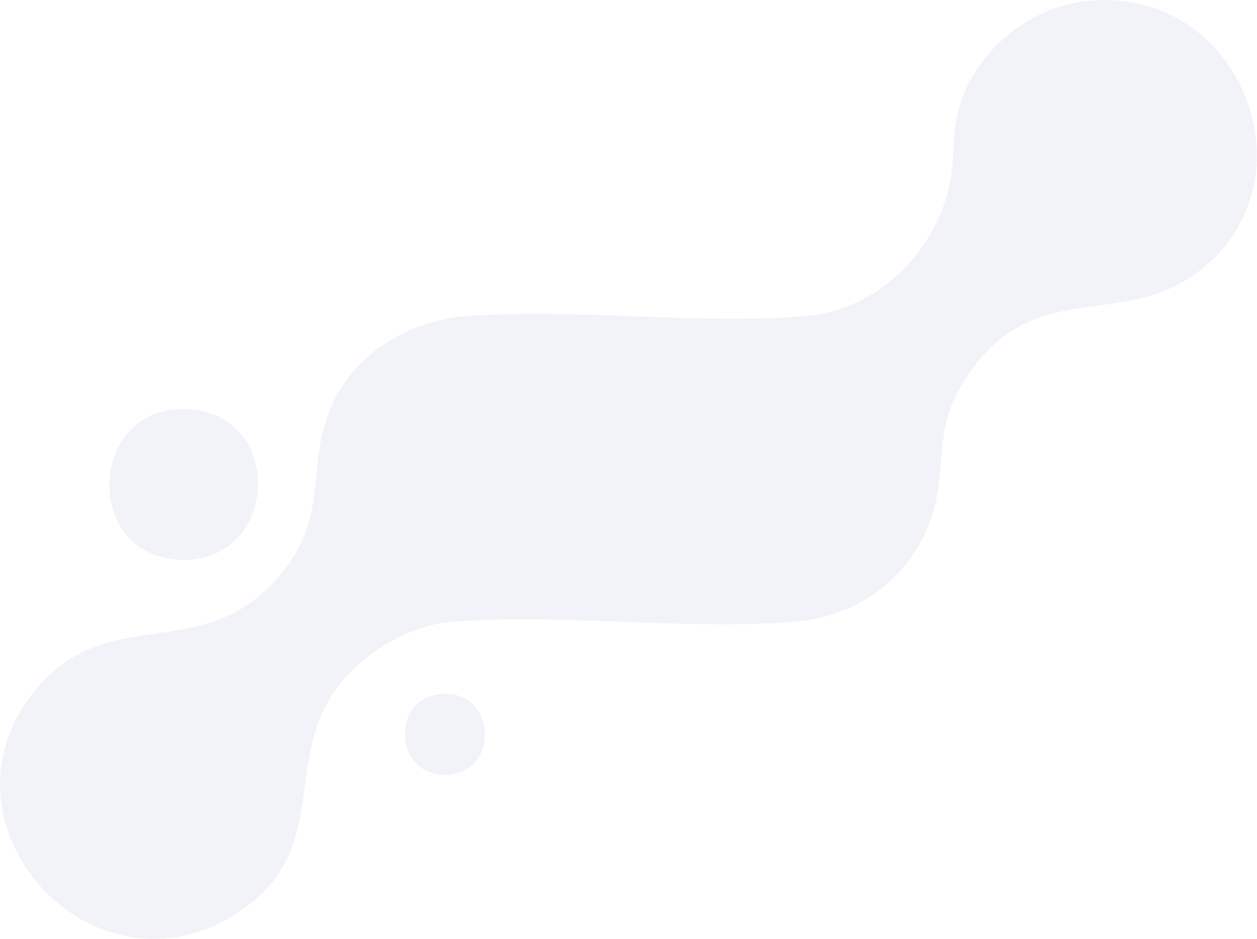 Blue abstract shape with circles on a black background