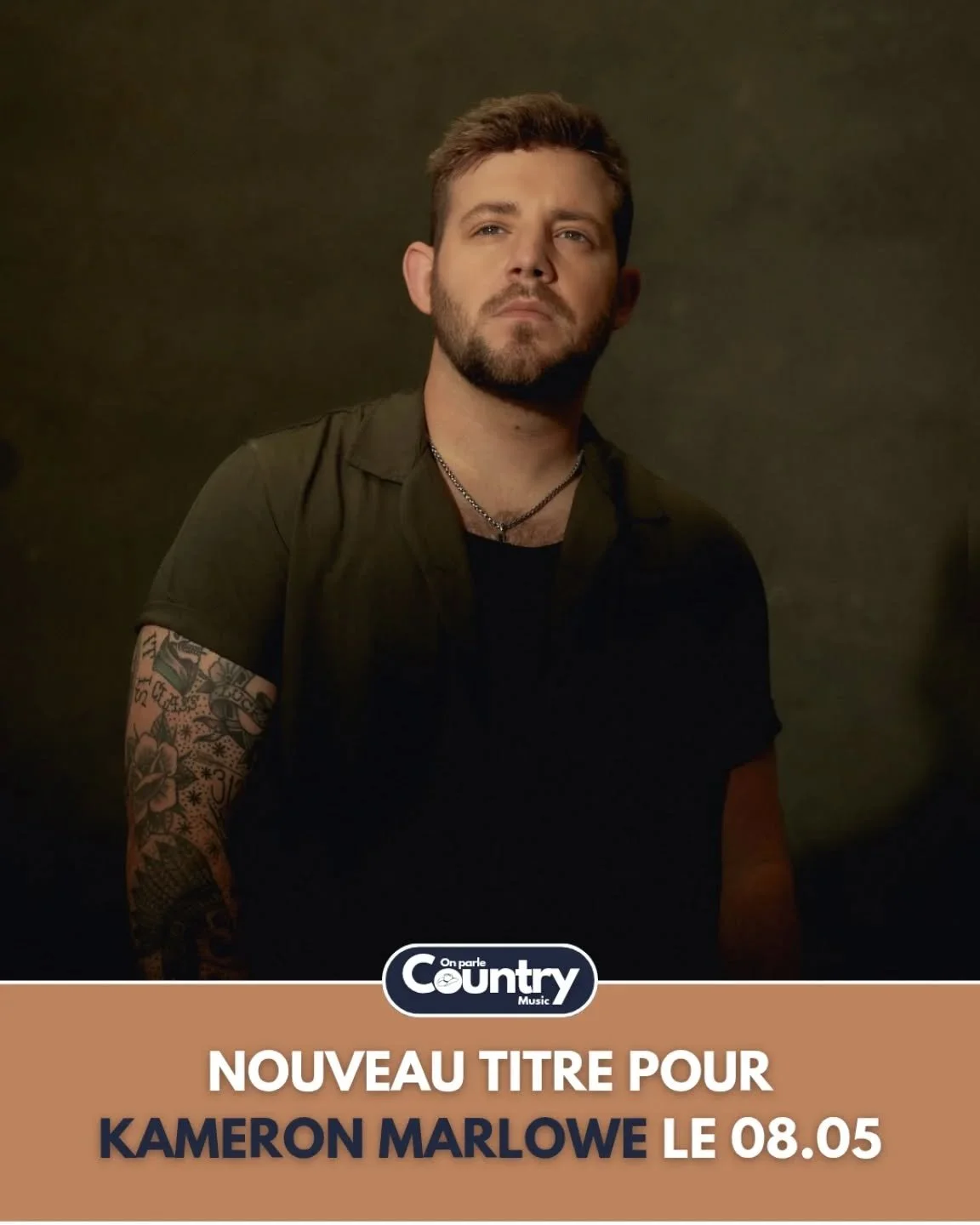 Apr&egrave;s "No Need For Leavin'" sortie il y a quelques semaines, @kameronmarlowe a annonc&eacute; la sortie de sa nouvelle chanson &ldquo;Running Out&rdquo; ce vendredi 08 mai 🎧

#onparlecountrymusic #countrymusic #newmusic #kameronmarl