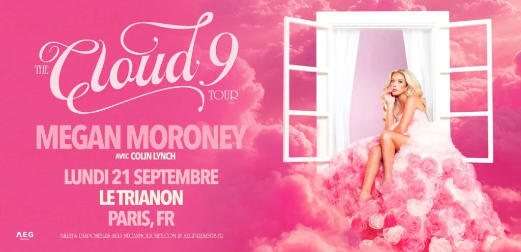 Affiche de concert de Megan Moroney au Trianon le 21 septembre 2026