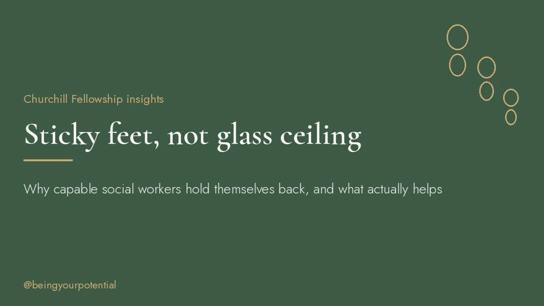 Sticky Feet, Not Glass Ceiling