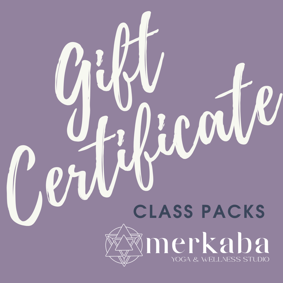 GIFT CARD   (Class Packs)