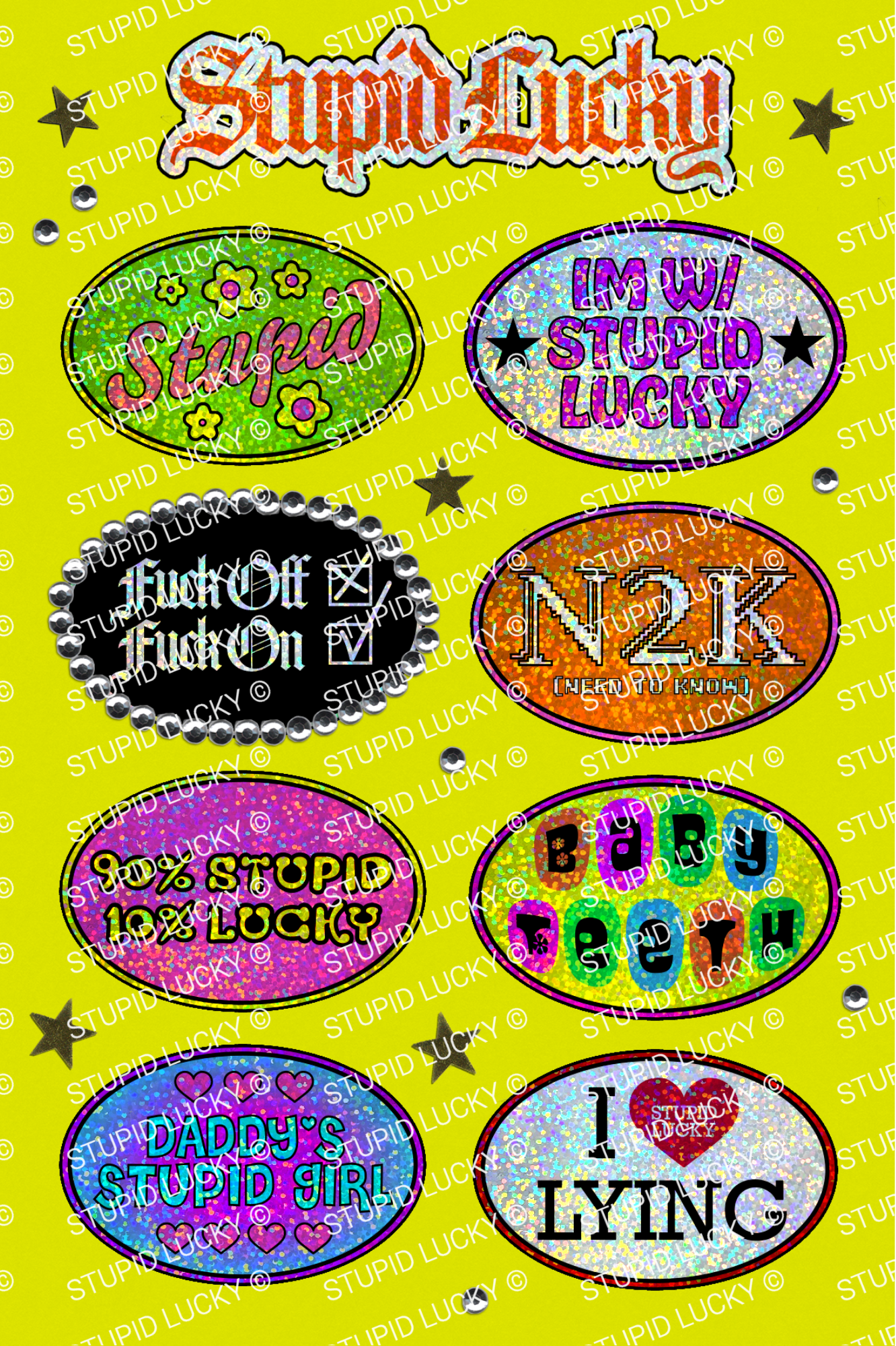 Sticker Sheet (9 Stickers)