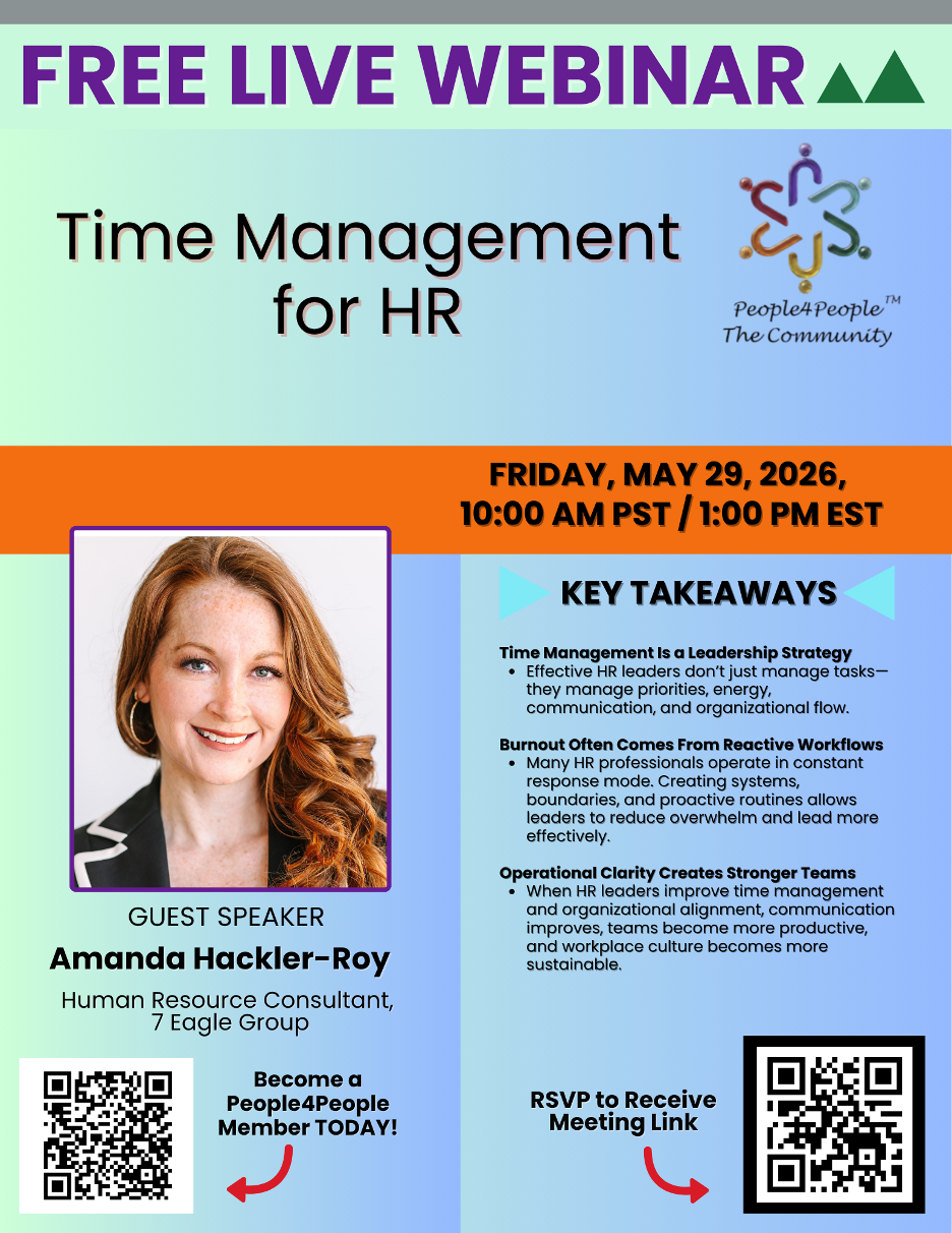 Free Webinar on Time Management for HR