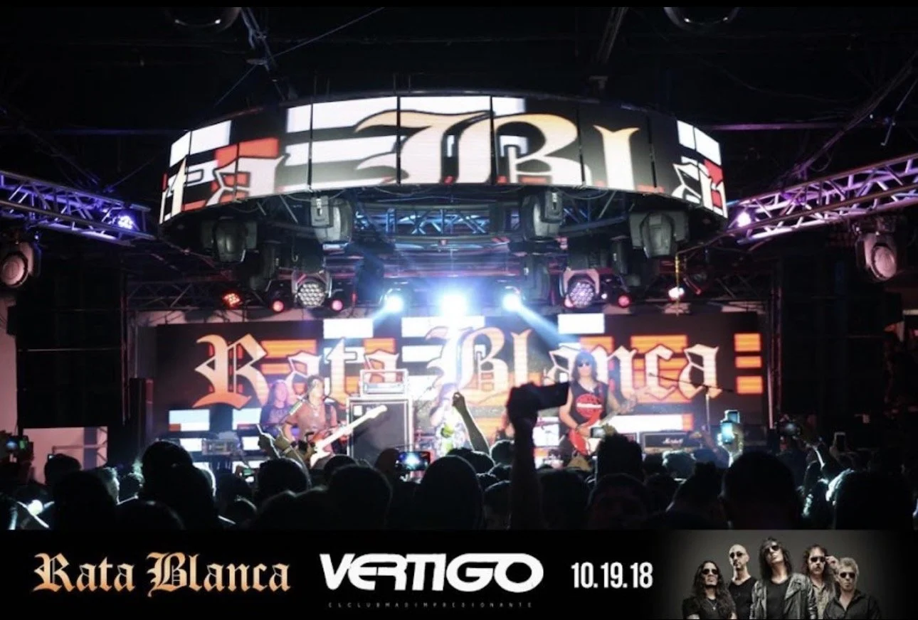 Rata Blanca performing in Vertigo club Houston