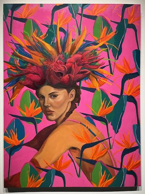 Centerpiece, 2025, oil and acrylic on Canvas, 48 in x 36 in