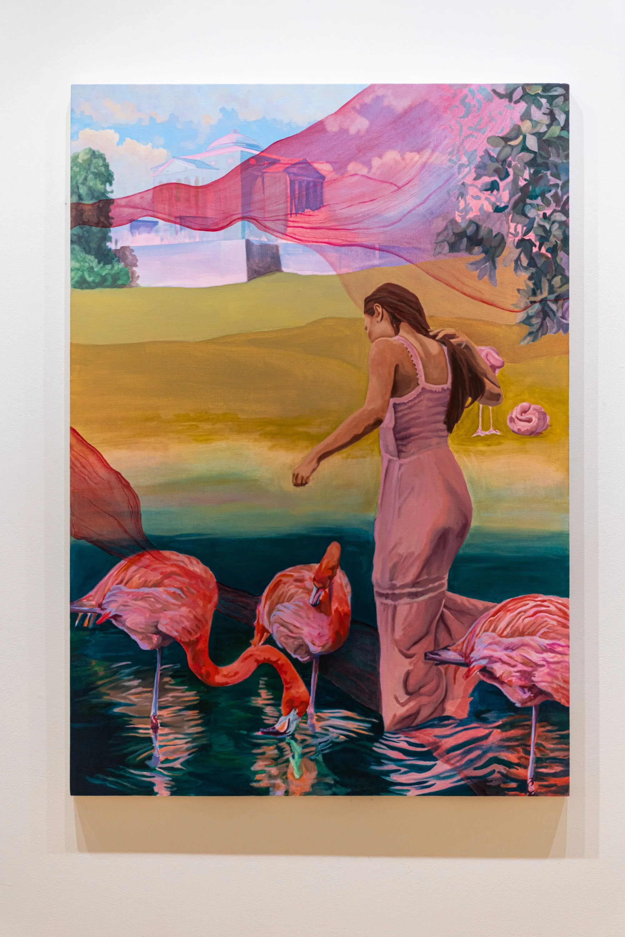 In Plain Sight, oil on canvas stretched over panel, 60" x 42", 2026 - SOLD