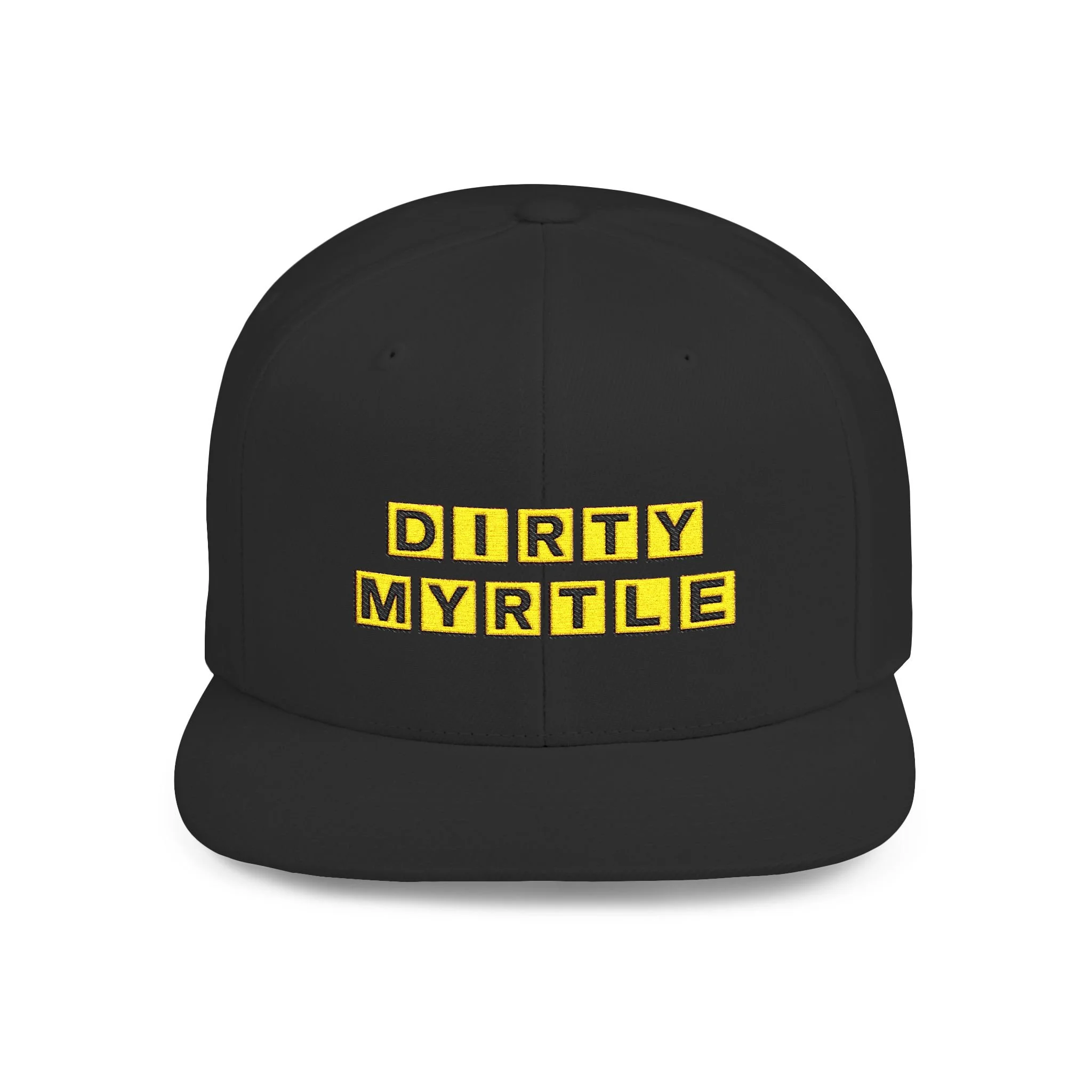 "Dirty Myrtle" Embroidered Late Night Edition Snapback Flat Bill Hat | 2 Color Choices
