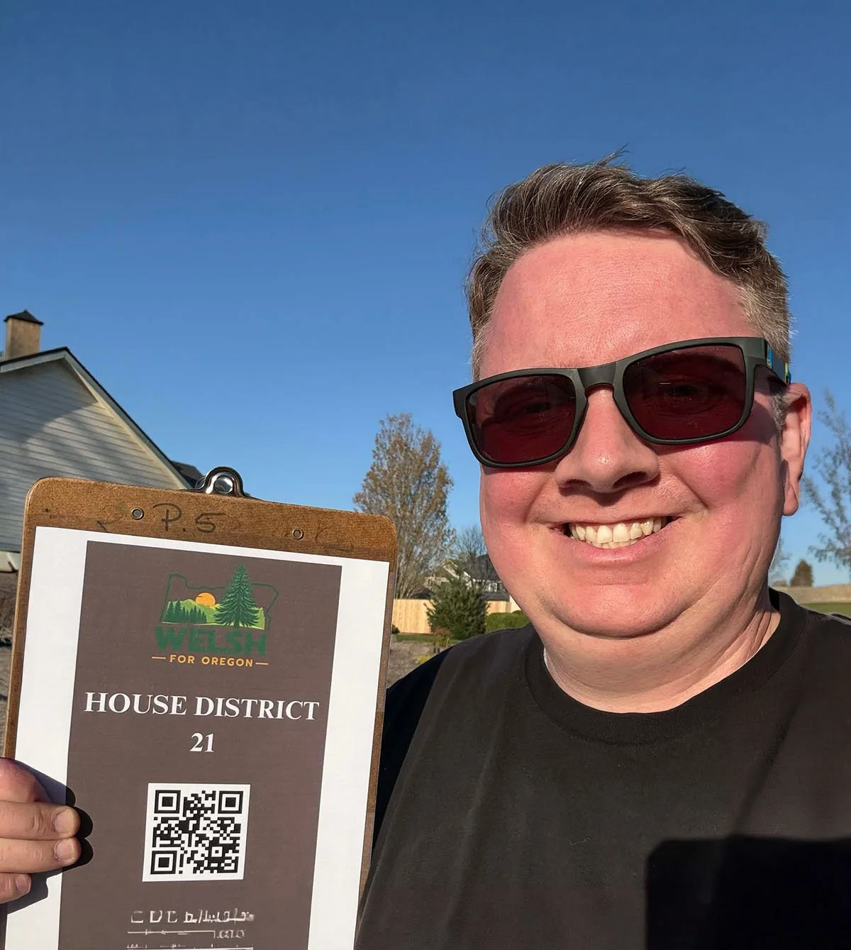 Michael Welsh for House District 21 - showing QR Code