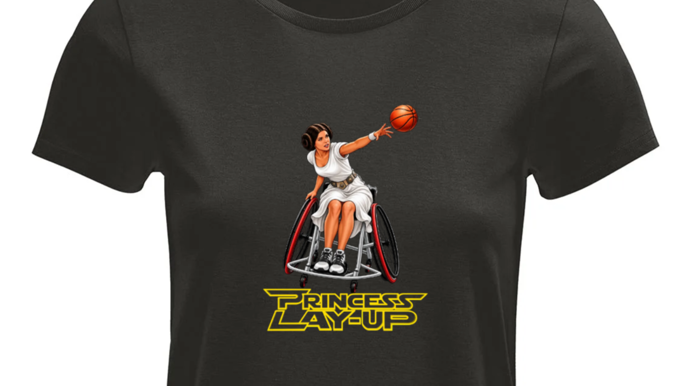 Princess Lay-Up Wheelchair Basketball T-Shirt Unisex