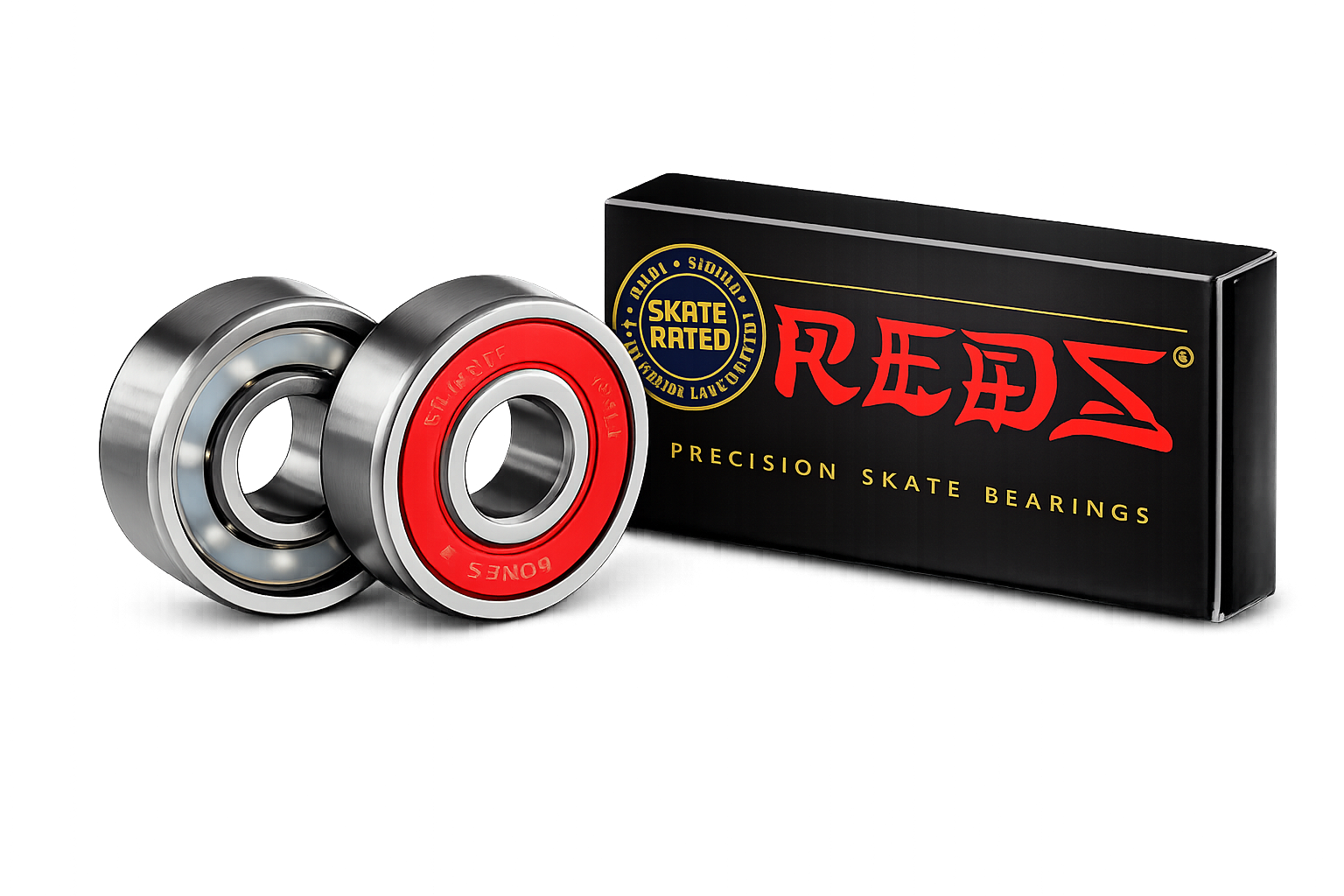 Bones Red Castor Bearings 8mm - 8pk