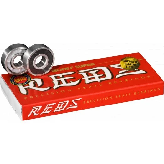 Bones Super Reds Castor Bearings 8mm - 8pk