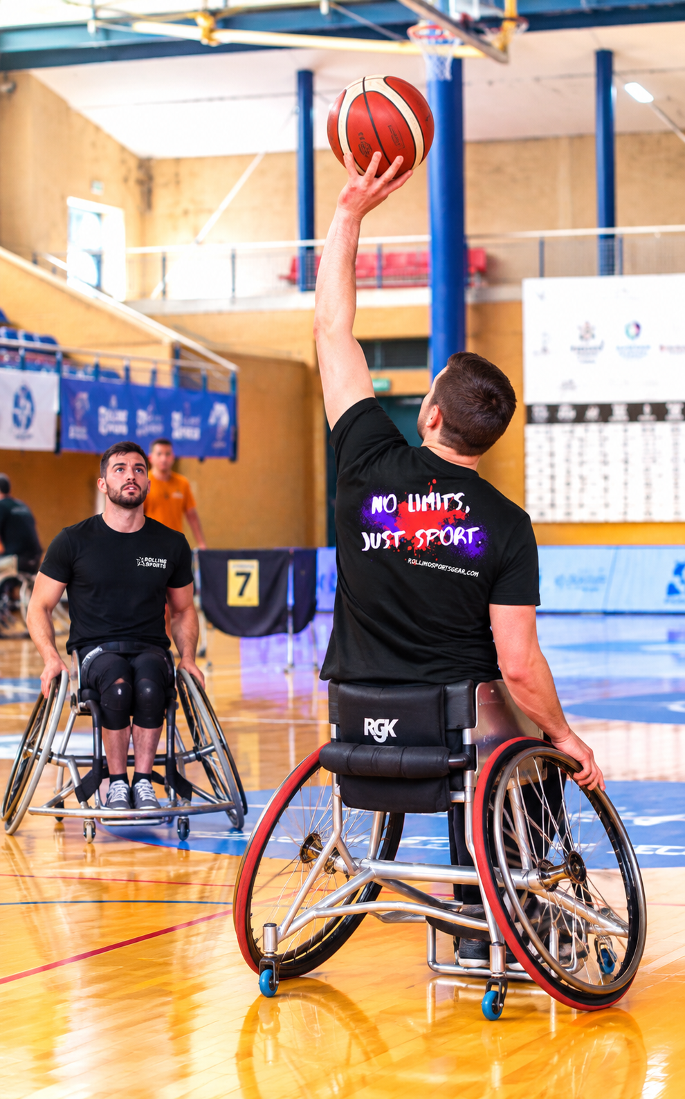 No Limits, Just Sport Wheelchair Basketball T-Shirt Unisex
