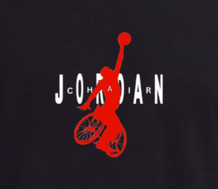 Chair Jordan Wheelchair Basketball T-Shirt Unisex (Adult & Kids)