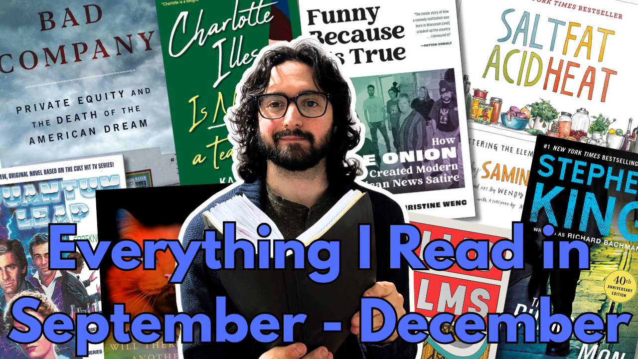 Everything I Read In September - December 2025 