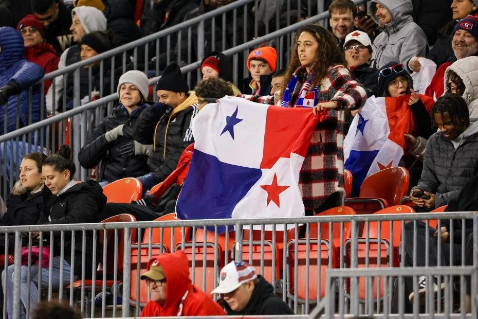 Panama fans cheer on their team at a friendly in Toronto in 2024.