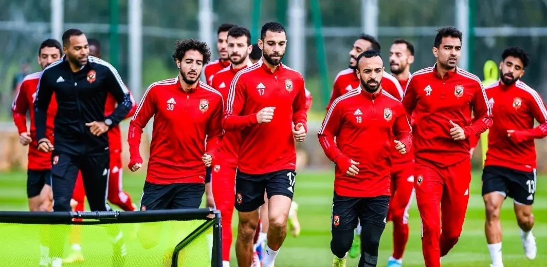 Al Ahly players train during the FIFA Club World Cup in 2023