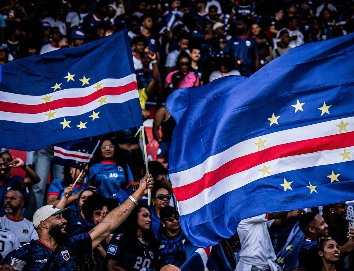 Cabo Verde fans cheer on their team during the 2026 FIFA World Cup campaign
