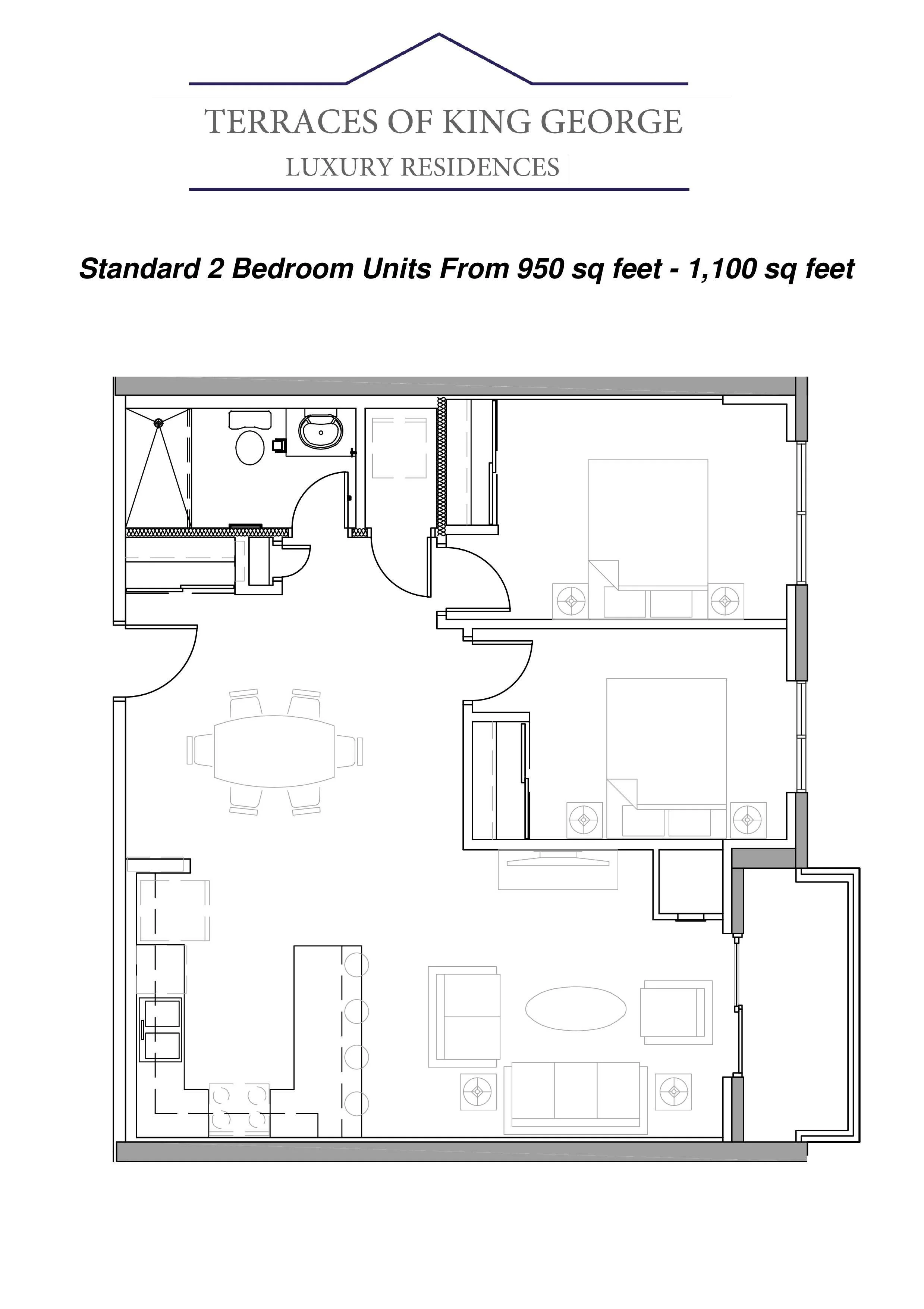 Standard 2 Bedroom Unit