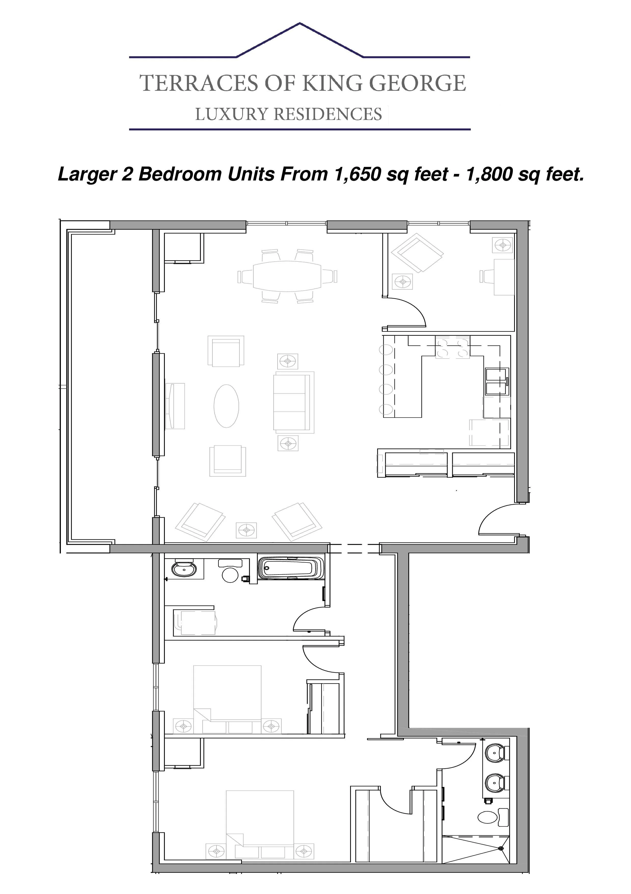 Larger 2 Bedroom Unit