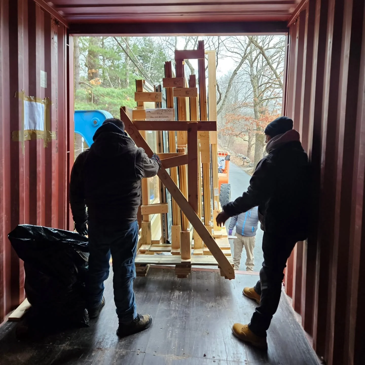 Big week for our mid-century modern project when the Zola windows arrived!