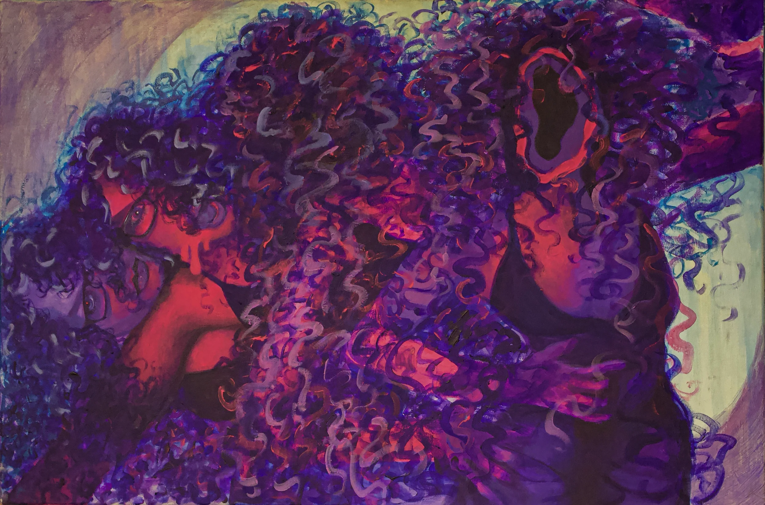 Fluid in Existence, 2026, acrylic on canvas, 24 x 36 in.