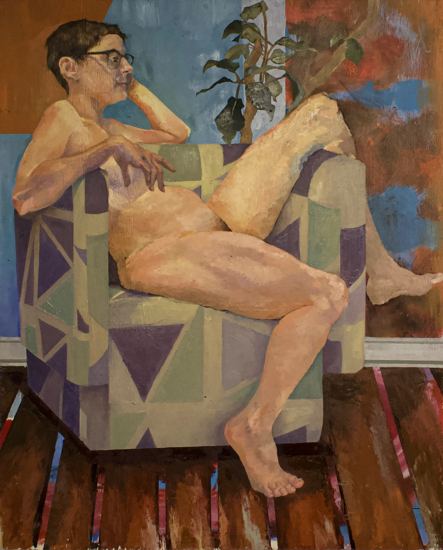 Kate Anna Flora, 2026, oil on panel, 60 x 48 in.