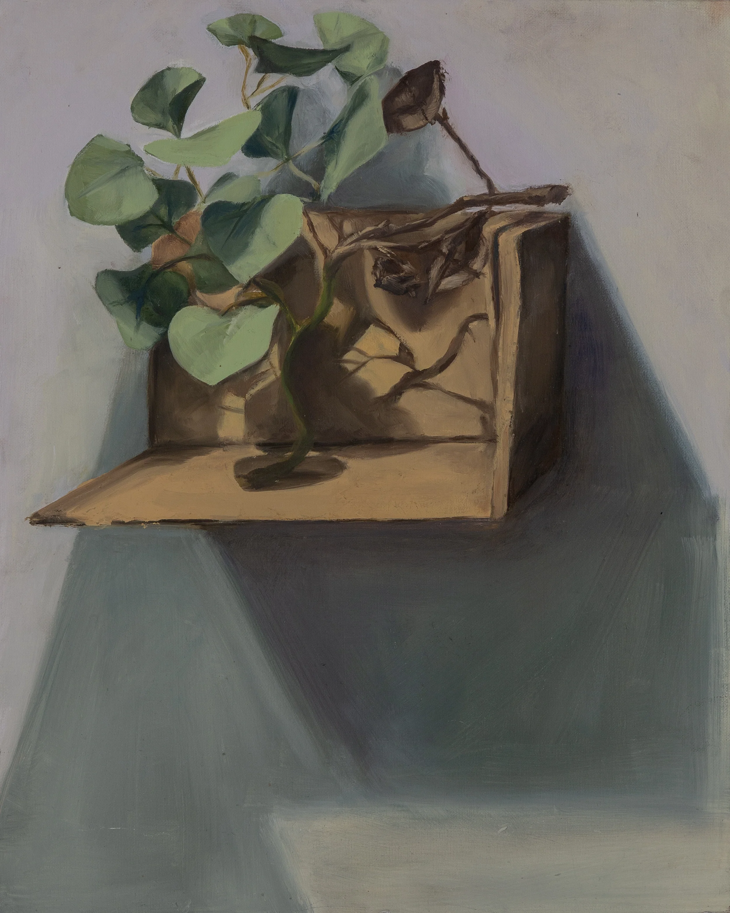 Studio Still Life, 2025, oil on panel, 20 x 16 in.