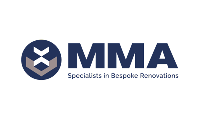 MMA logo with the tagline 'Specialists in Bespoke Renovations' underneath.