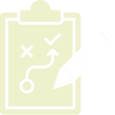 A clipboard with a diagram and a pen