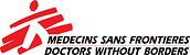 Red and white logo of Médecins Sans Frontières (Doctors Without Borders) with a red star and stylized human figure.