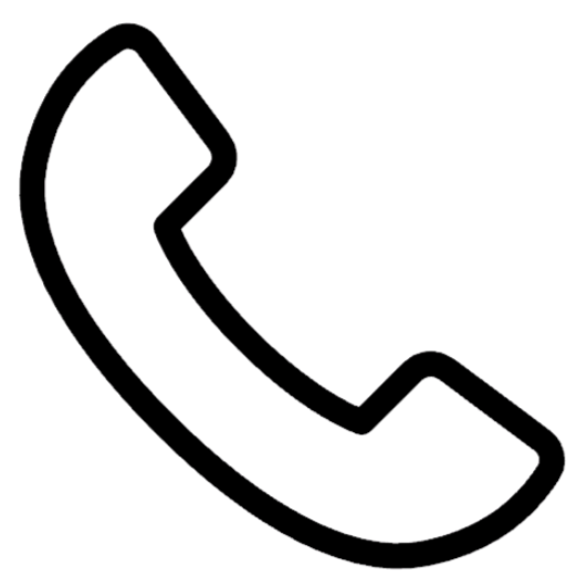 Icon of a telephone handset.