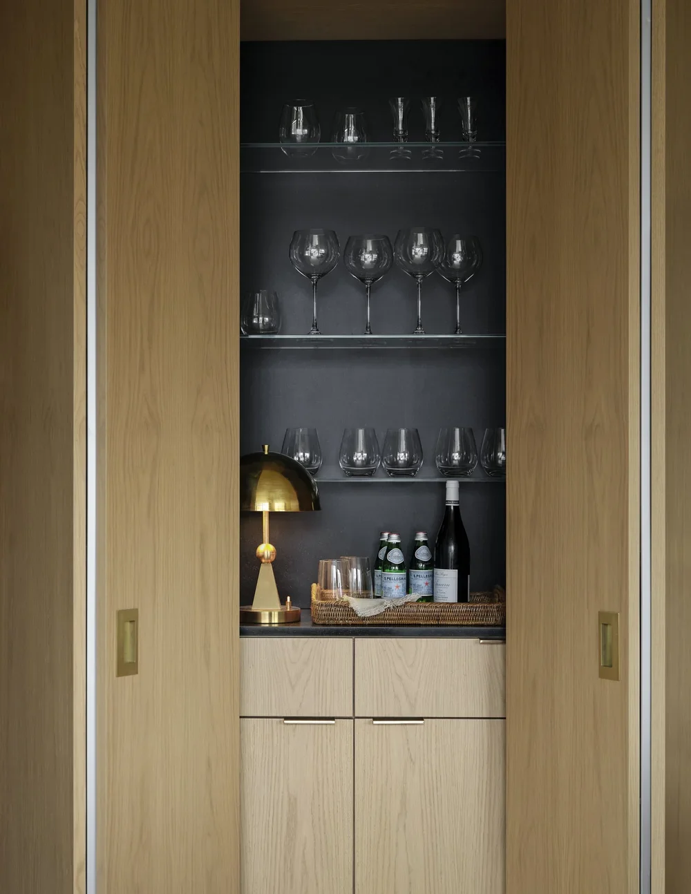 Contemporary bar cabinet