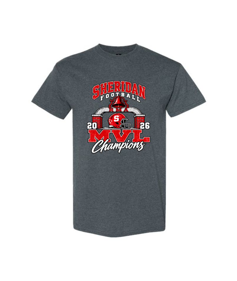 Sheridan Football MVL Champs - 100% Cotton tshirt